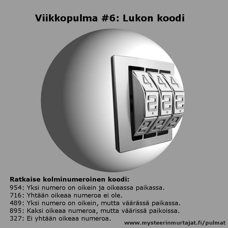 Pulma "Lukon koodi"