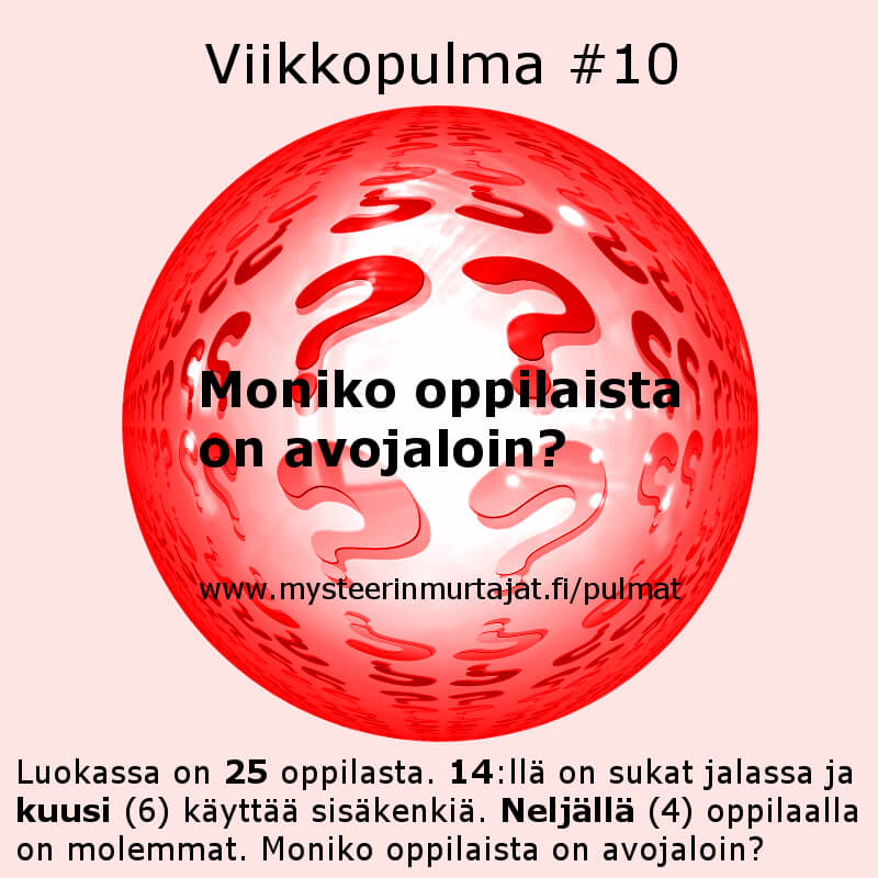 Viikkopulma 10: "Avojaloin"