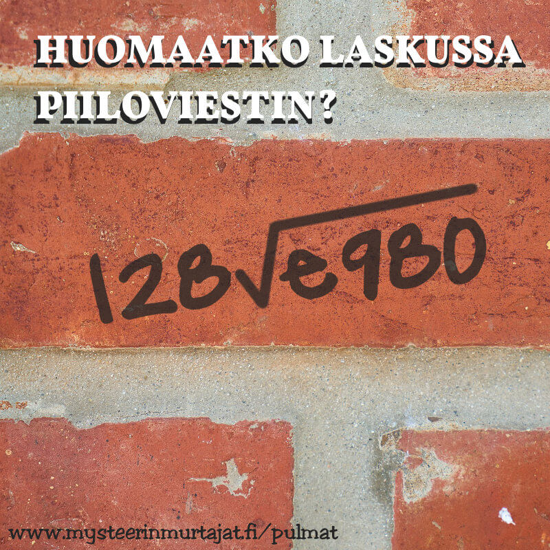 Viikkopulma 11: "Piiloviesti"