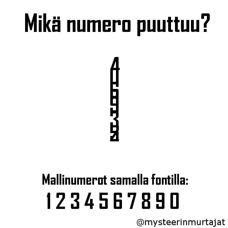 Viikkopulma 20: "Numerot hukassa"