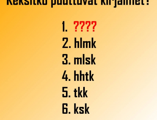 Viikkopulma #23: Puuttuvat kirjaimet